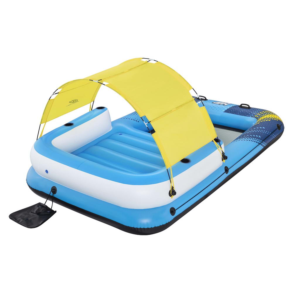 Bestway Inflatable Floating Island Float Lounger Sunshade Pool Bed 3.05Mx1.86M 3