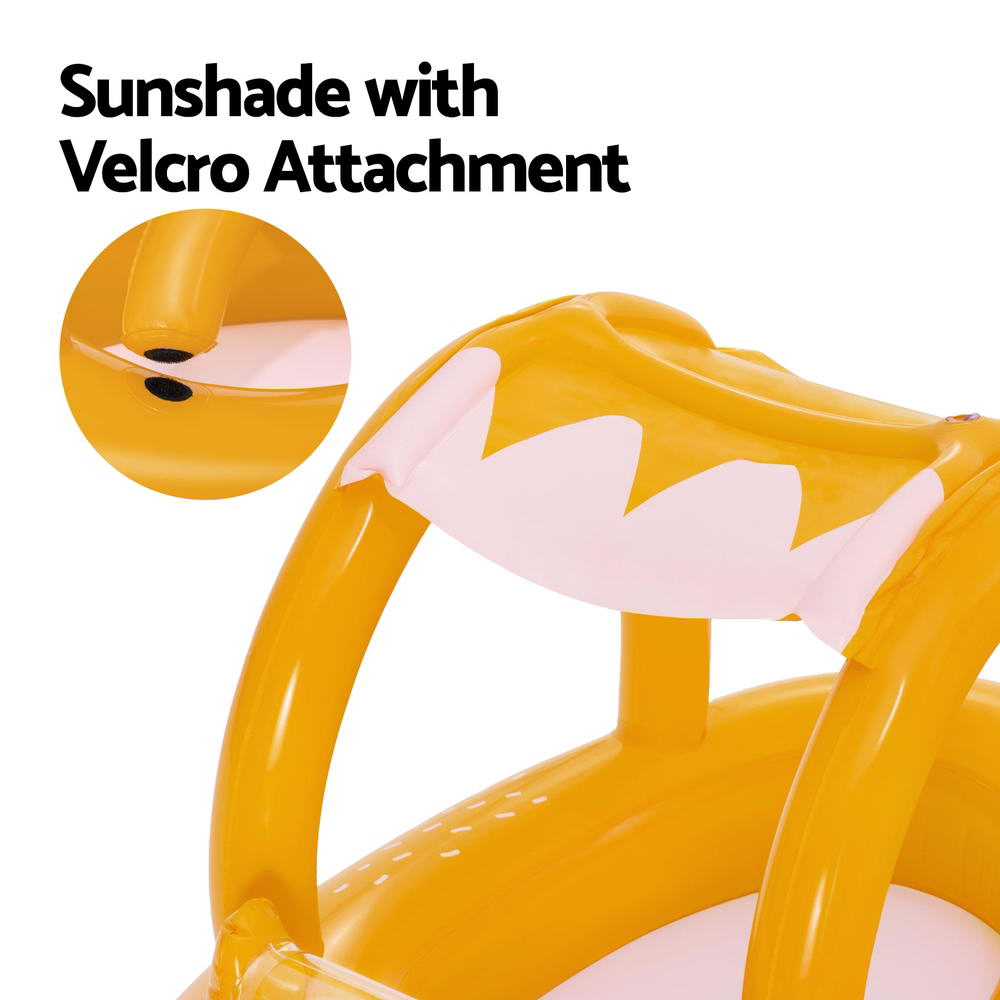 Bestway Kids Inflatable Fox Swim Float Floating Seat Canopy Pool Toys 94x66CM 4