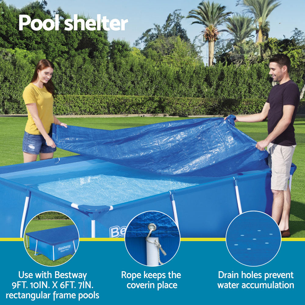 Bestway Pool Cover 58106 Fits 3x2.01m Above Ground Swimming Pool PE Blanket 4