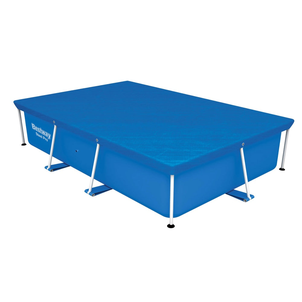 Bestway Pool Cover 264x174cm Rectangle Swimming Pool PE Shelter Fits 259x170cm Pools 3