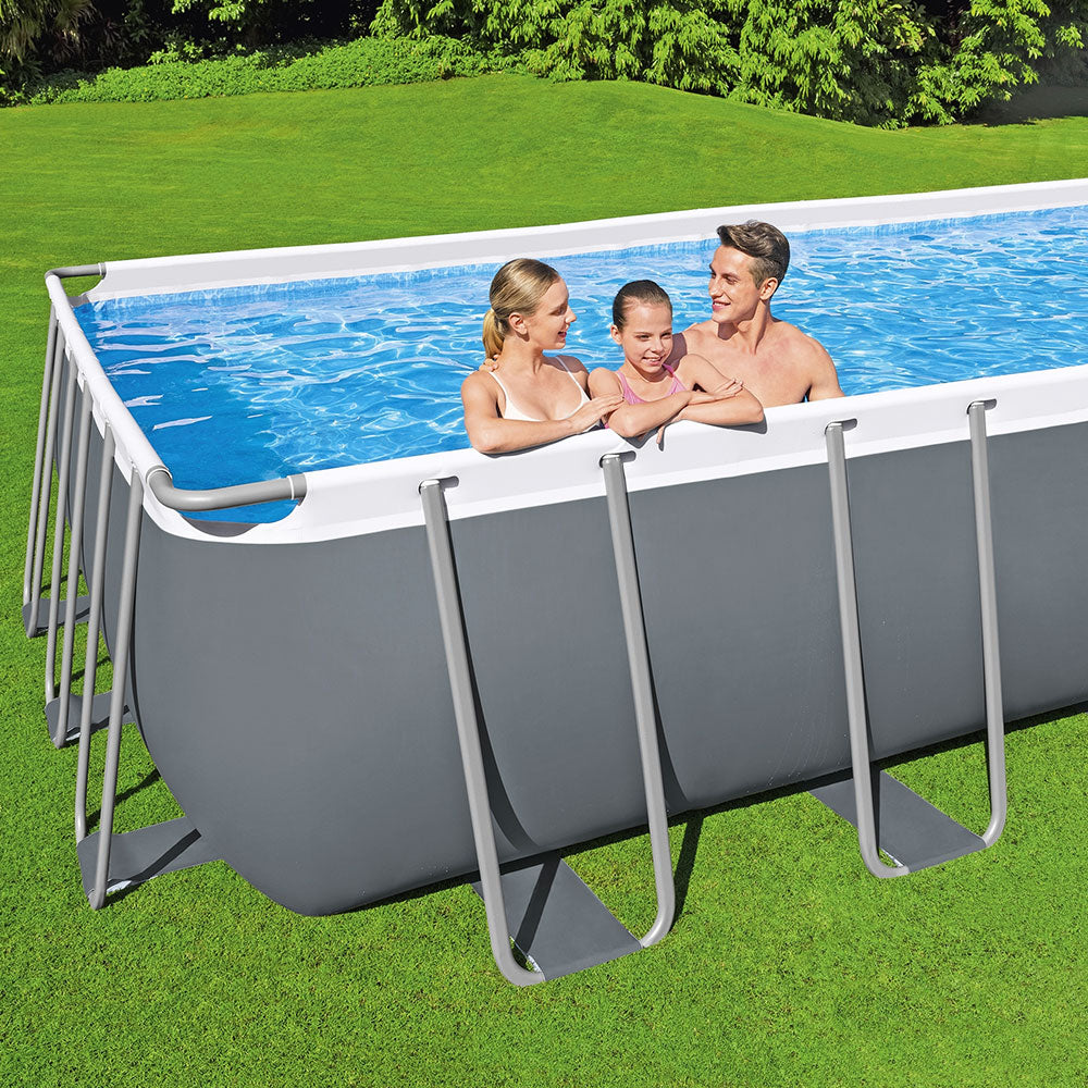 Bestway Swimming Pool 732x366x132cm Steel Frame Above Ground Pools Ladder 30045L 3