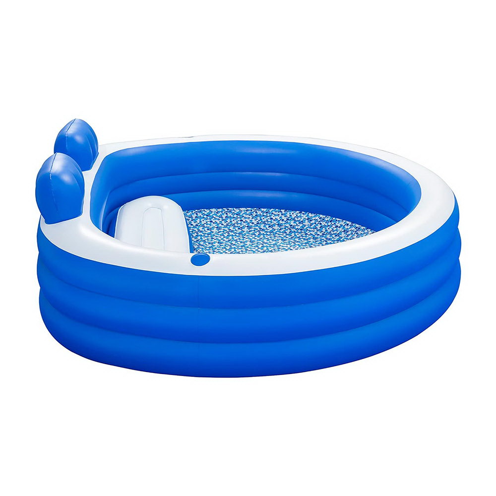 Bestway Kids Inflatable Pool Above Ground Pools Bench Seat Cup Holder 231x219cm 3