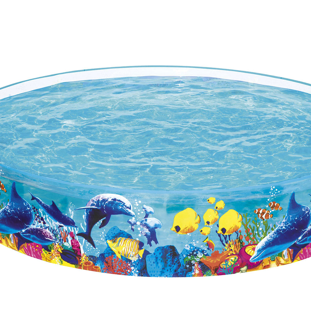 Bestway Kids Pool 244x46cm Round Above Ground Rigid Swimming Pools Undersea 2074L 3