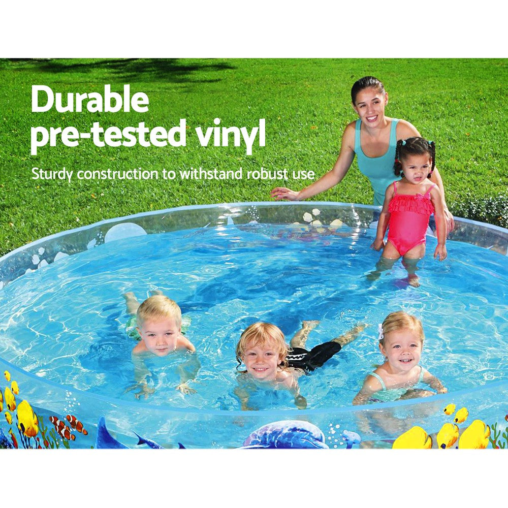 Bestway Kids Pool 244x46cm Round Above Ground Rigid Swimming Pools Undersea 2074L 5