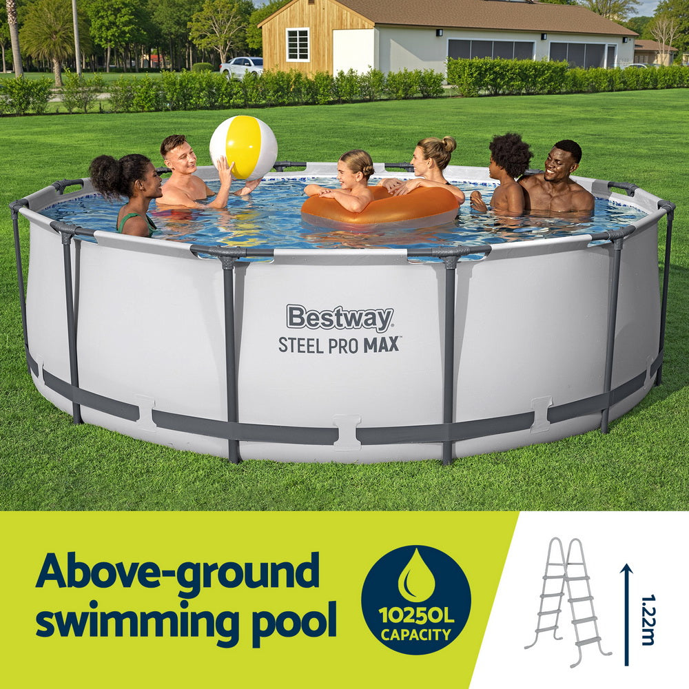 Bestway 366cm Swimming Pool Above Ground Pools Round Filter Pump Cover Ladder 4