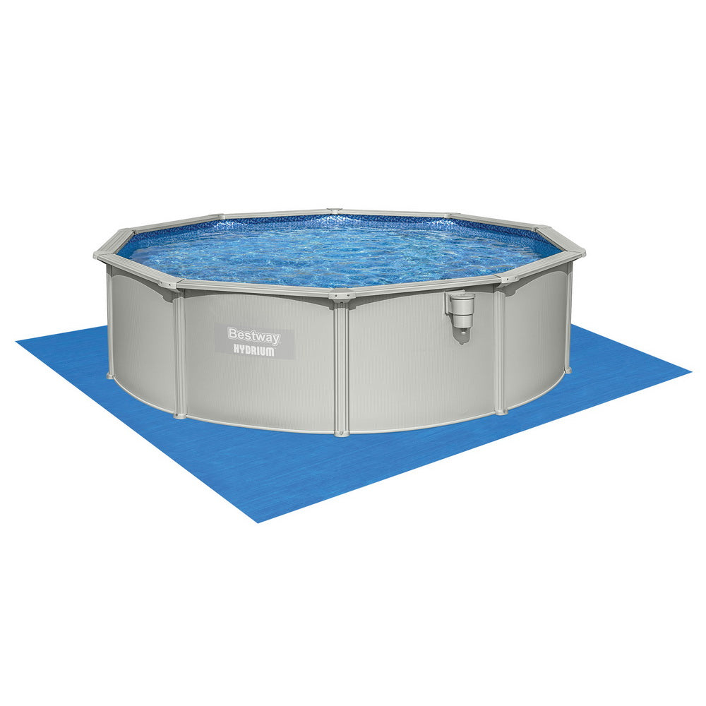 Bestway Swimming Pool Steel Frame Round Pool Set 457cm w/ Filter Ladder 17430L 3