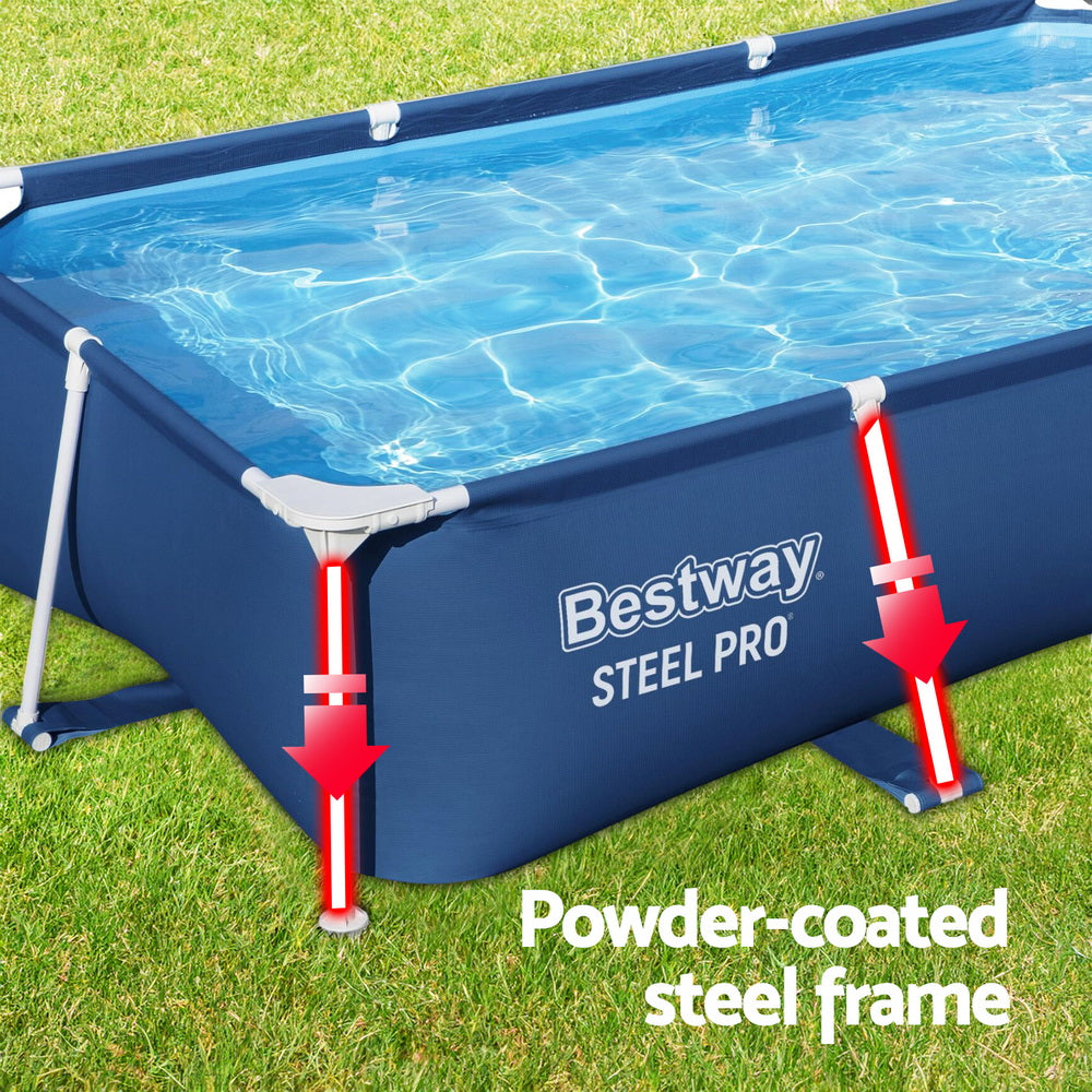 Bestway Swimming Pool 259x170x61cm Steel Frame Above Ground Pools 2300L 5