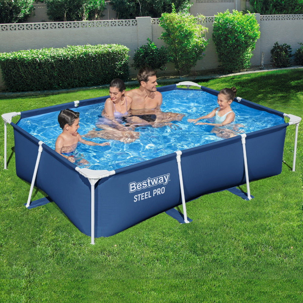 Bestway Swimming Pool 259x170x61cm Steel Frame Above Ground Pools 2300L 7