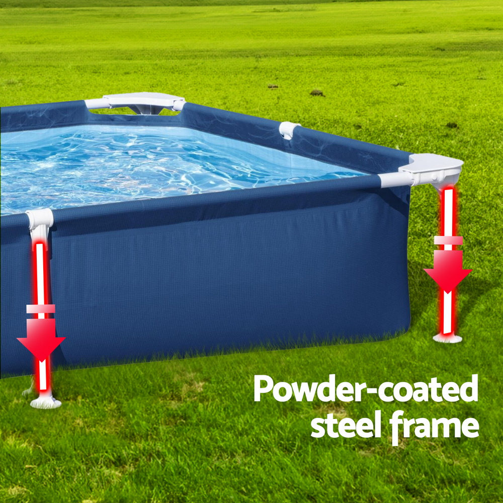 Bestway Swimming Pool 221x150x43cm Steel Frame Above Ground Pools 1200L 5