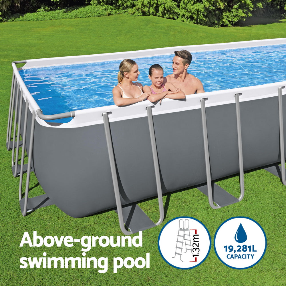 Bestway Swimming Pool 640x274x132cm Steel Frame Above Ground Pools Filter Pump Ladder 19281L 4