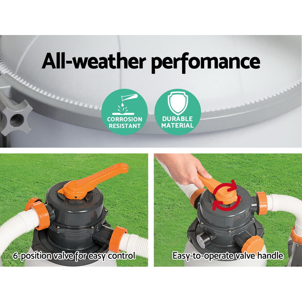 Bestway Pool Pump Sand Filter 1500GPH 5678L/H Pools Flowclear™ Filters 5