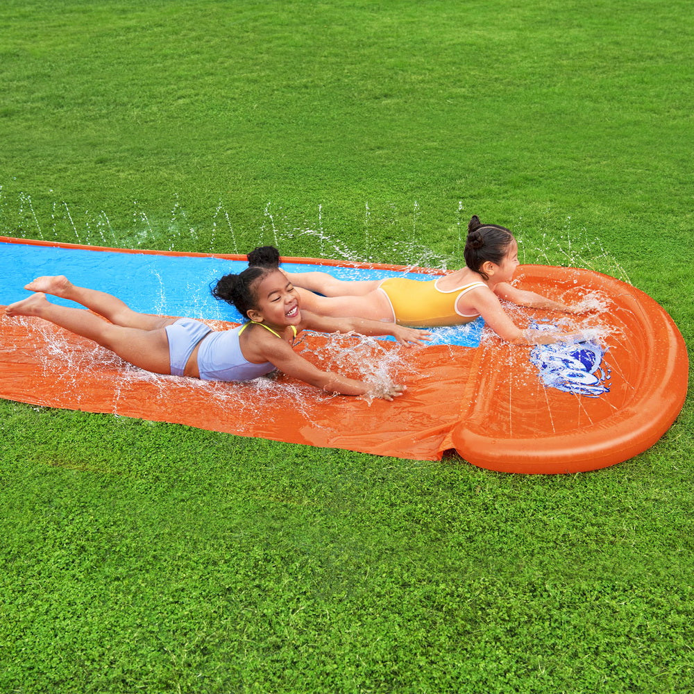 Bestway Water Slide Kids Slip 488cm Dual Slides Inflatable Splash Pad 7