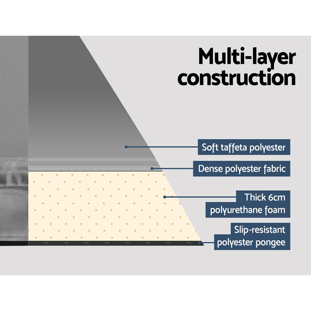 Weisshorn Self Inflating Mattress Camping Sleeping Mat Air Bed Pad Single Grey 5