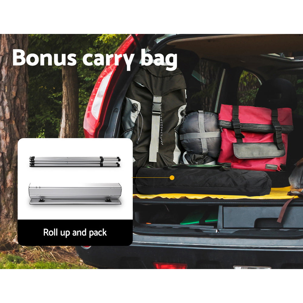 Weisshorn Folding Camping Table 70CM Roll Up Outdoor Picnic BBQ Aluminium Desk 7