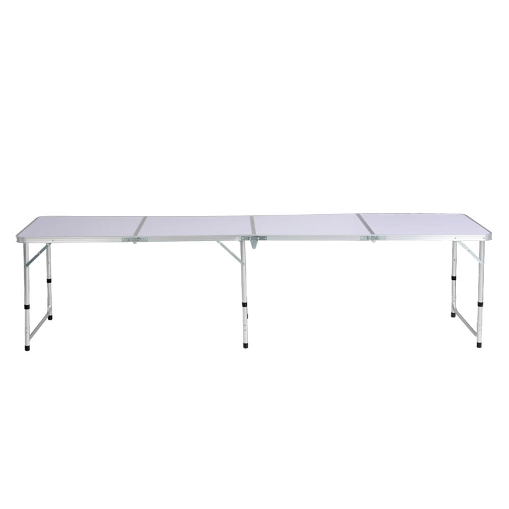 Weisshorn Folding Camping Table 240CM Portable Outdoor Picnic BBQ Aluminium Desk 3