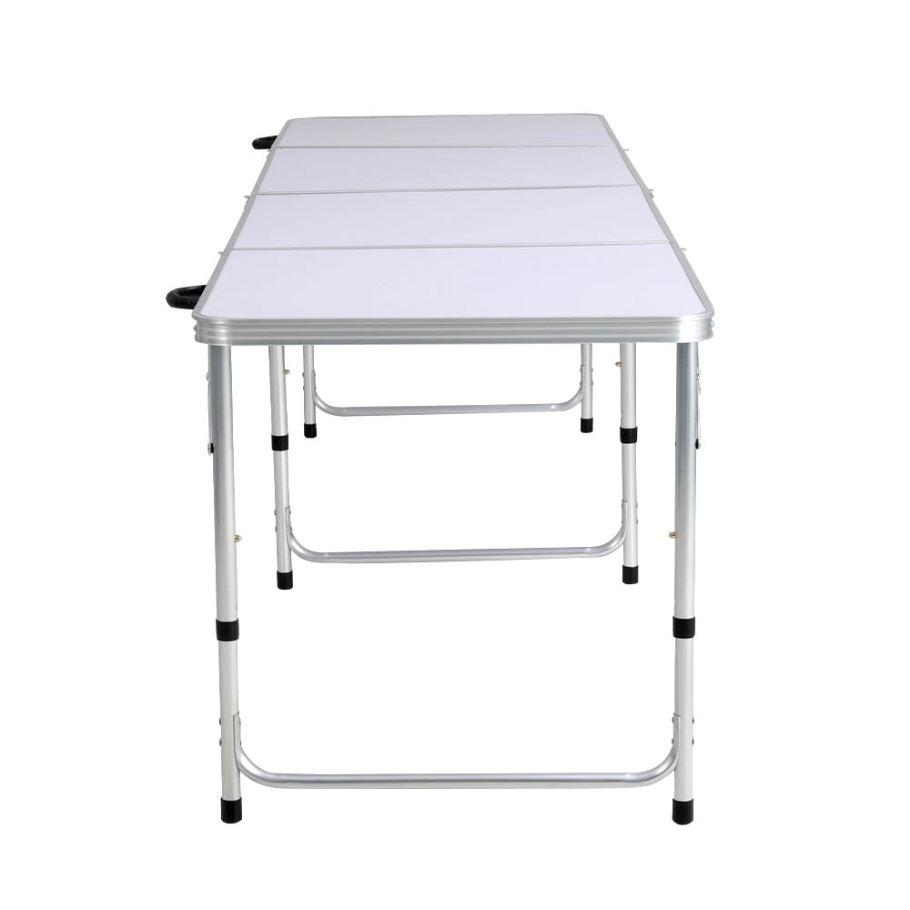 Weisshorn Folding Camping Table 240CM Portable Outdoor Picnic BBQ Aluminium Desk 4