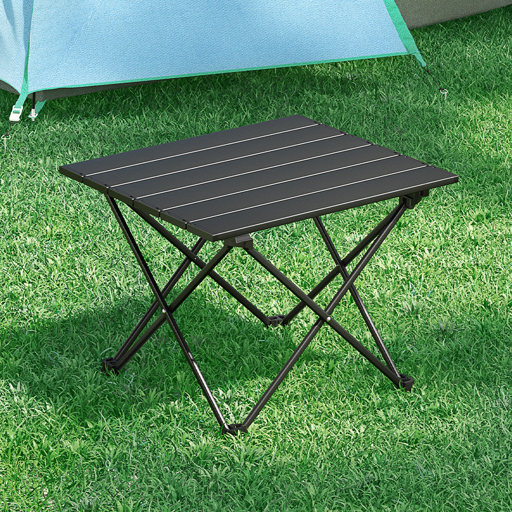 Weisshorn Folding Camping Table 40CM Roll Up Outdoor Picnic BBQ Aluminium Desk 7