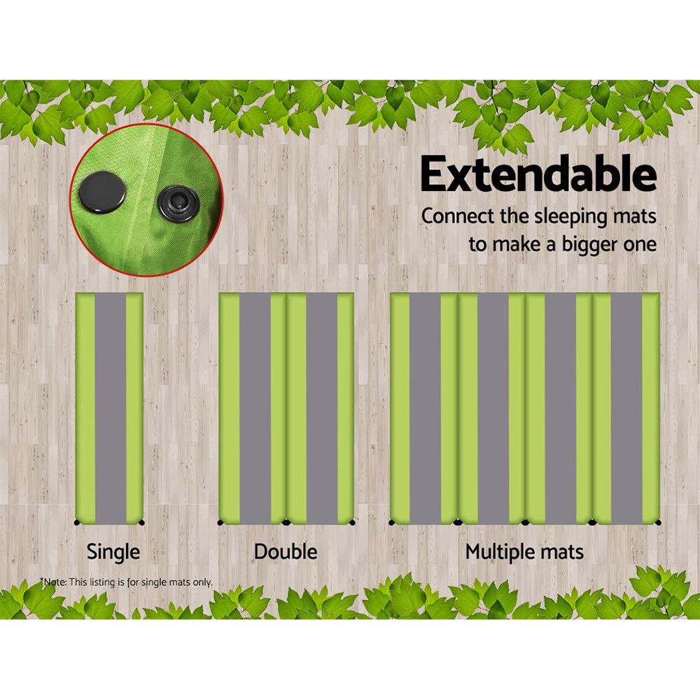 Weisshorn Self Inflating Mattress Camping Sleeping Mat Air Bed Pad Single Green 4