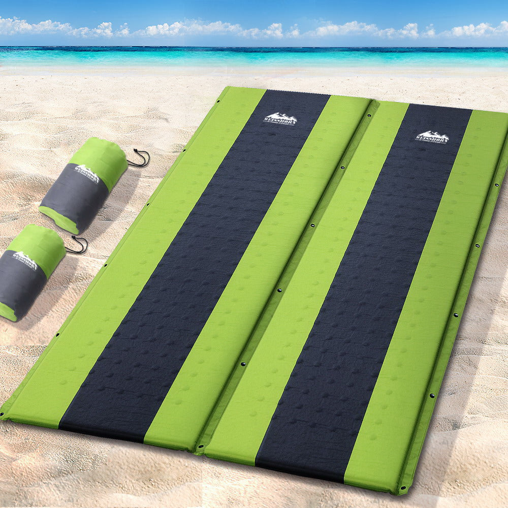 Weisshorn Self Inflating Mattress Camping Sleeping Mat Air Bed Pad Double Green 7