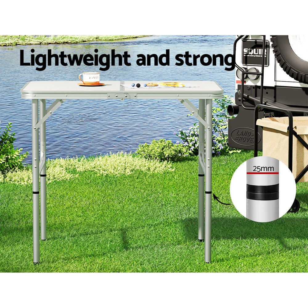 Weisshorn Folding Camping Table 90CM Adjustable Portable Outdoor Picnic Desk 5