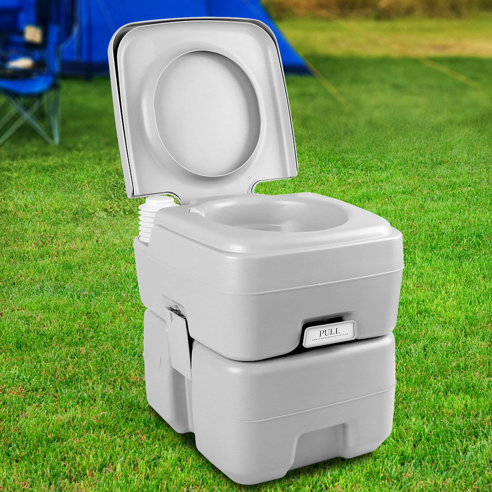 Weisshorn 20L Portable Camping Toilet Outdoor Flush Potty Boating 7