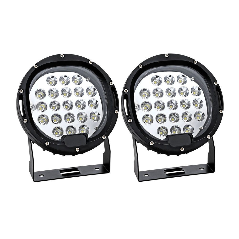 Giantz Pair LED Driving Lights 7 Inch Flood Spot Lights Car Truck SUV 12V 24V 3