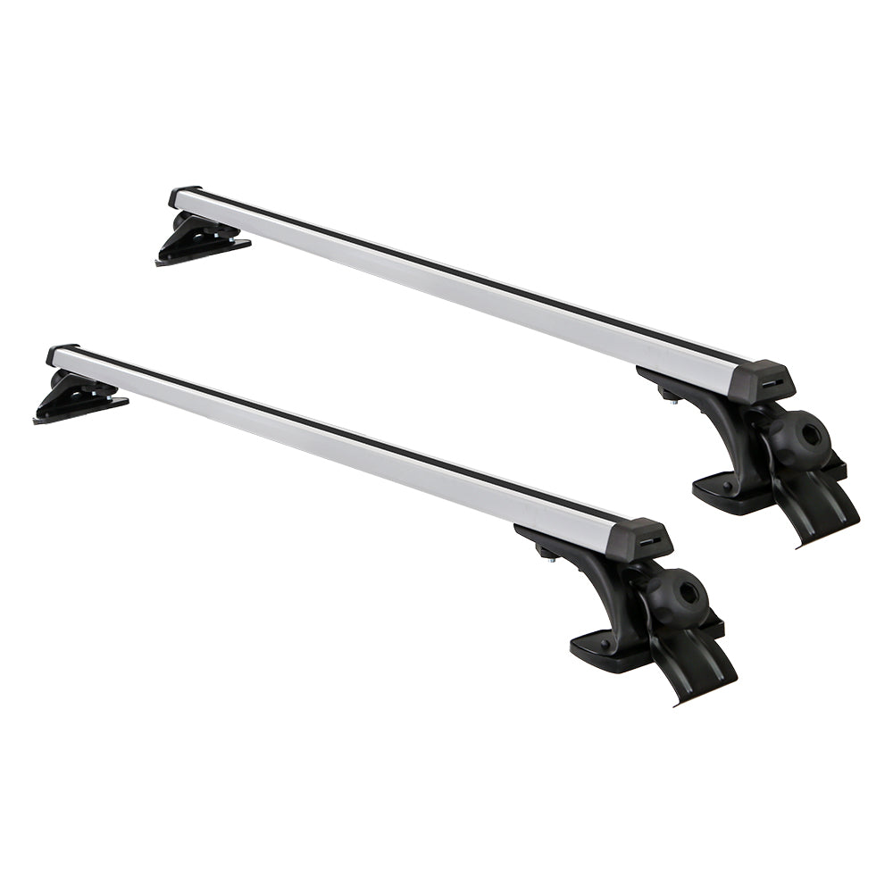 Universal Car Roof Racks Pod Aluminium Cross Bars Brackets 145cm Silver 3