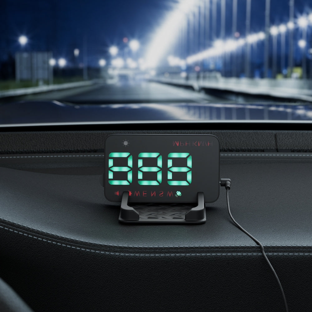 Giantz Universal Car Digital GPS Speedometer HUD Display Overspeed Warning Alarm 2 Modes 5