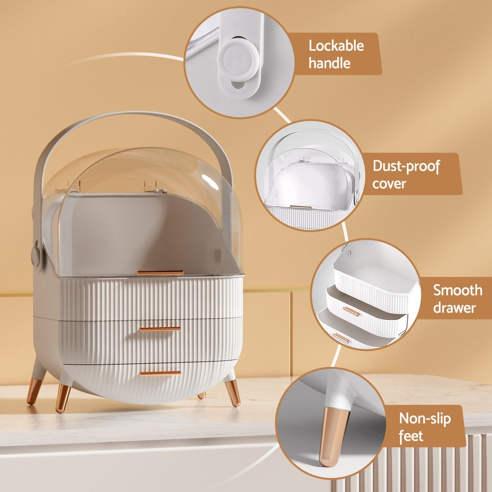 Embellir Makeup Case Portable Cosmetic Organizer Storage Box Jewellery Holder 4