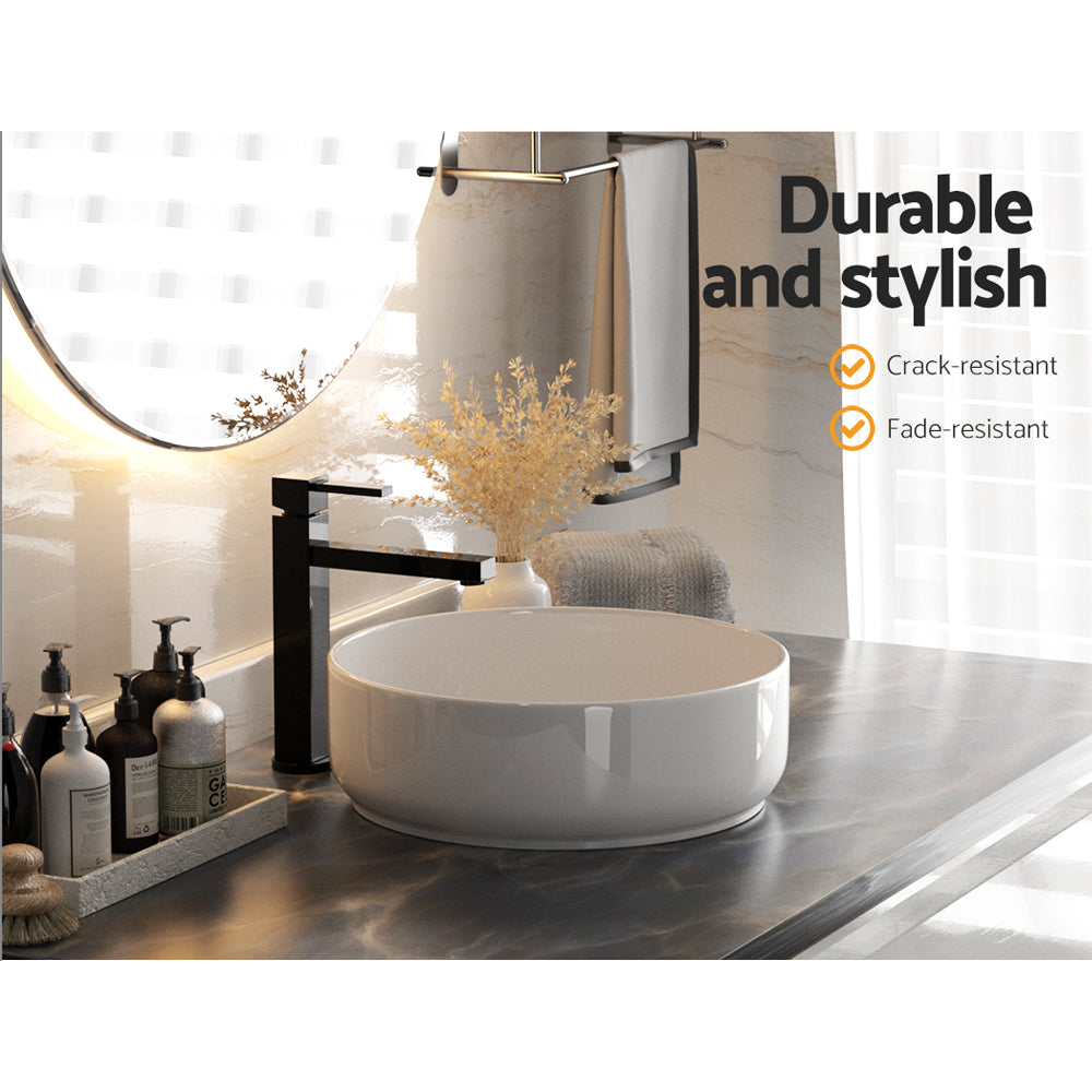 Cefito Bathroom Basin Ceramic Vanity Sink Hand Wash Bowl 35x12cm 6