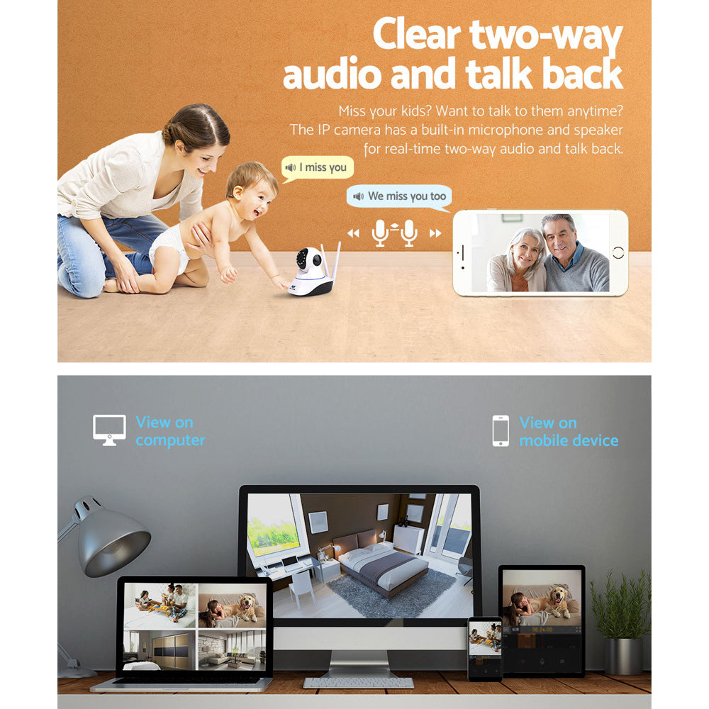 UL-tech 1080P Wireless IP Camera Security WIFI Cam White 5