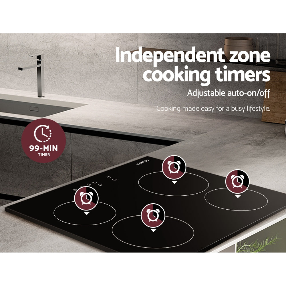 Devanti Electric Ceramic Cooktop 60cm Touch Control 5