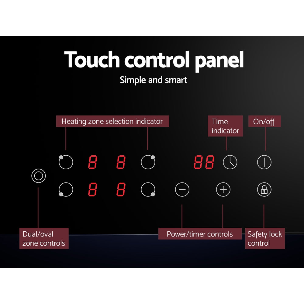 Devanti Electric Ceramic Cooktop 77cm 5