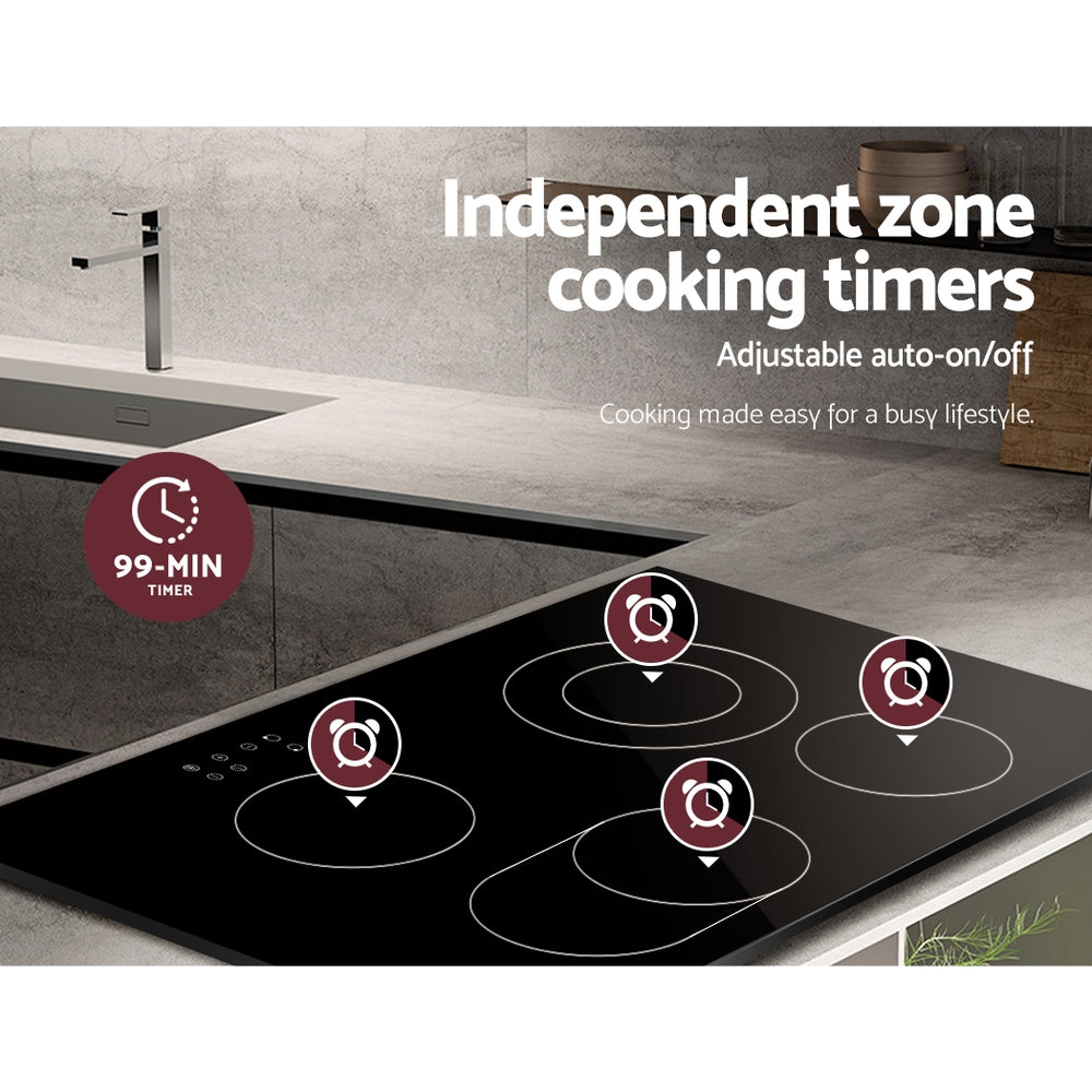 Devanti Electric Ceramic Cooktop 77cm 6