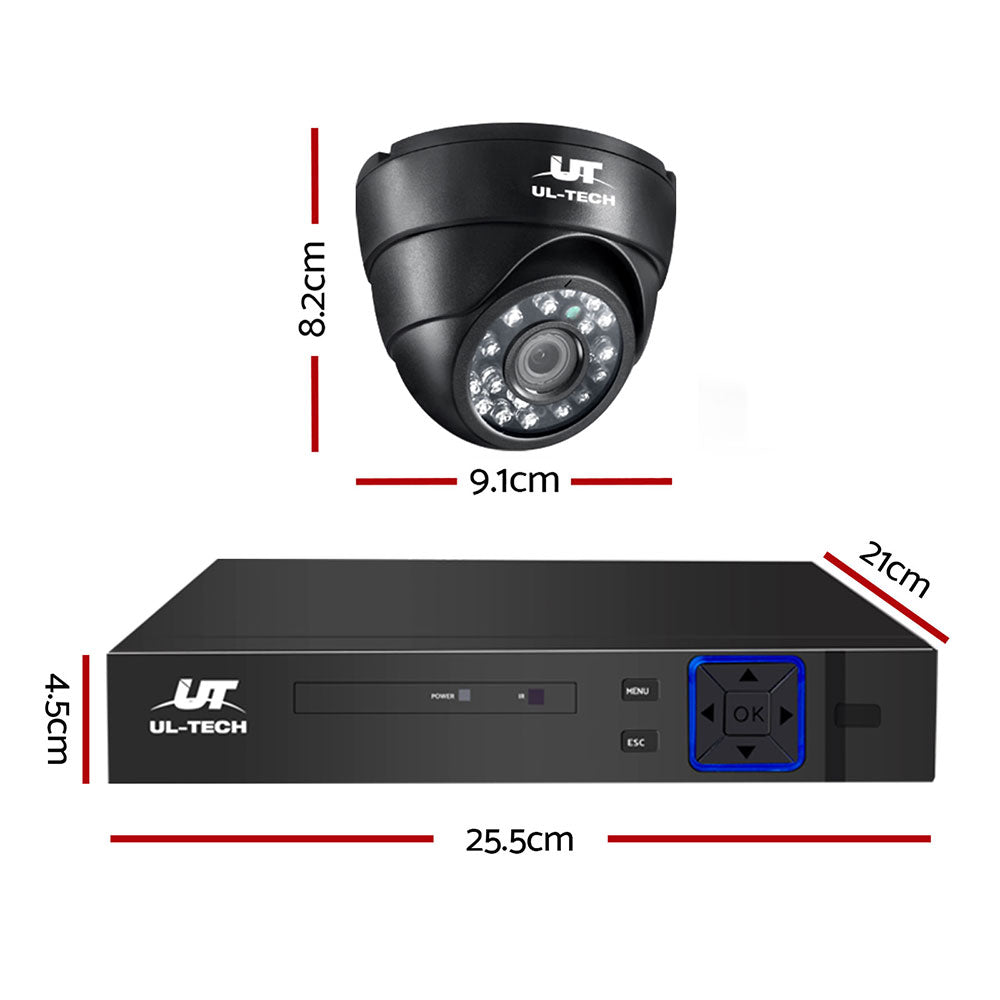 UL-tech CCTV Security System 4CH DVR 4 Cameras 1080p 3