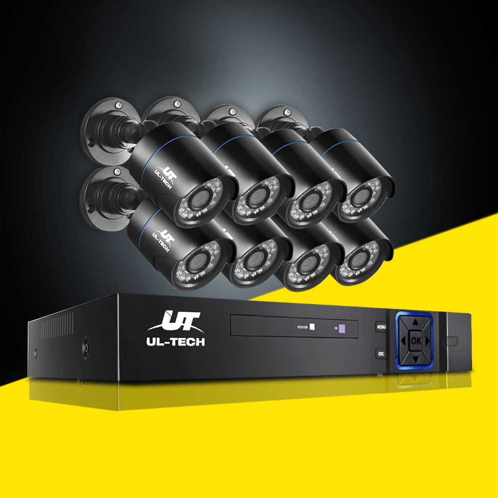 UL-tech CCTV Security System 8CH DVR 8 Cameras 1080p 8
