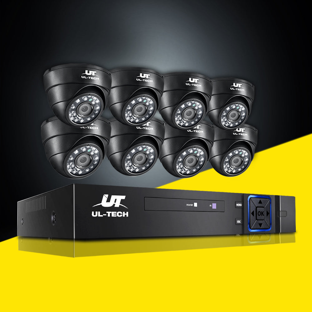 UL-tech CCTV Security System 8CH DVR 8 Cameras 1080p 8