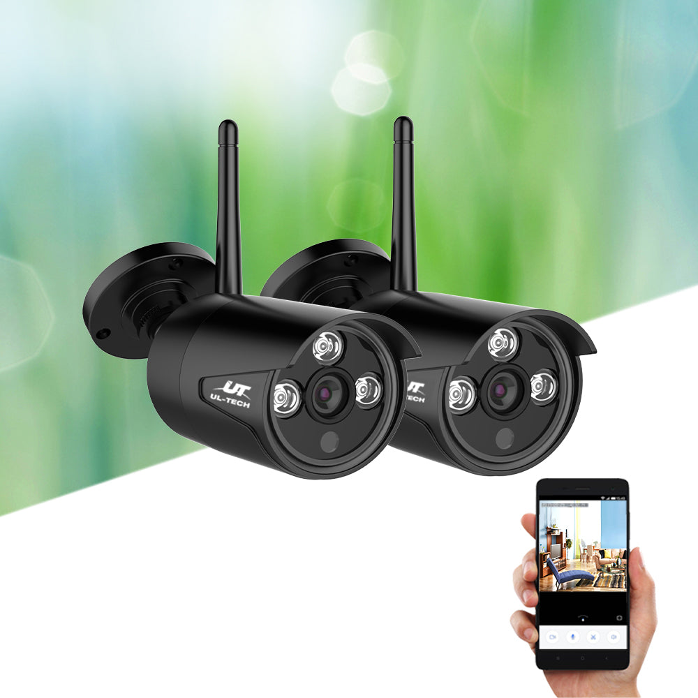 UL-tech Wireless CCTV 3MP 2 Cameras Bullet 7