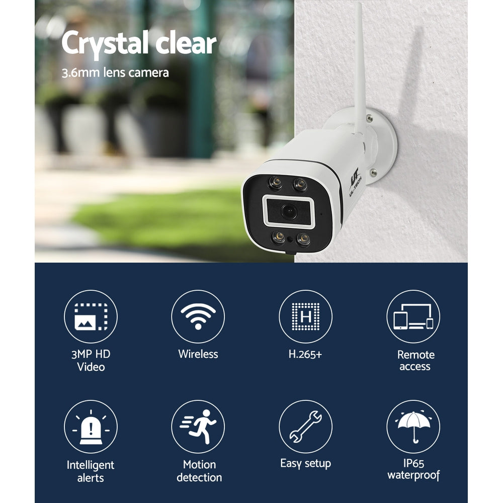 UL-tech Wireless CCTV 3MP 2 Cameras Square 3