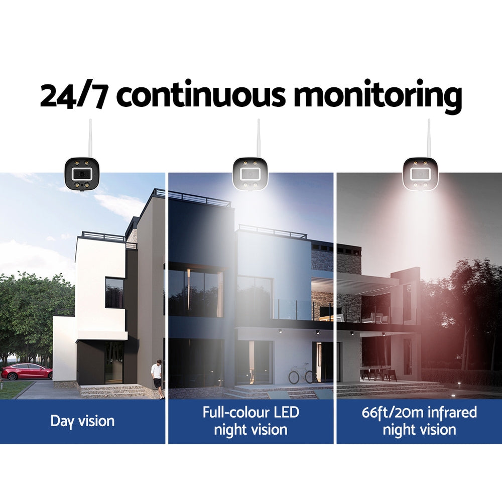 UL-tech Wireless CCTV 3MP 2 Cameras Square 4