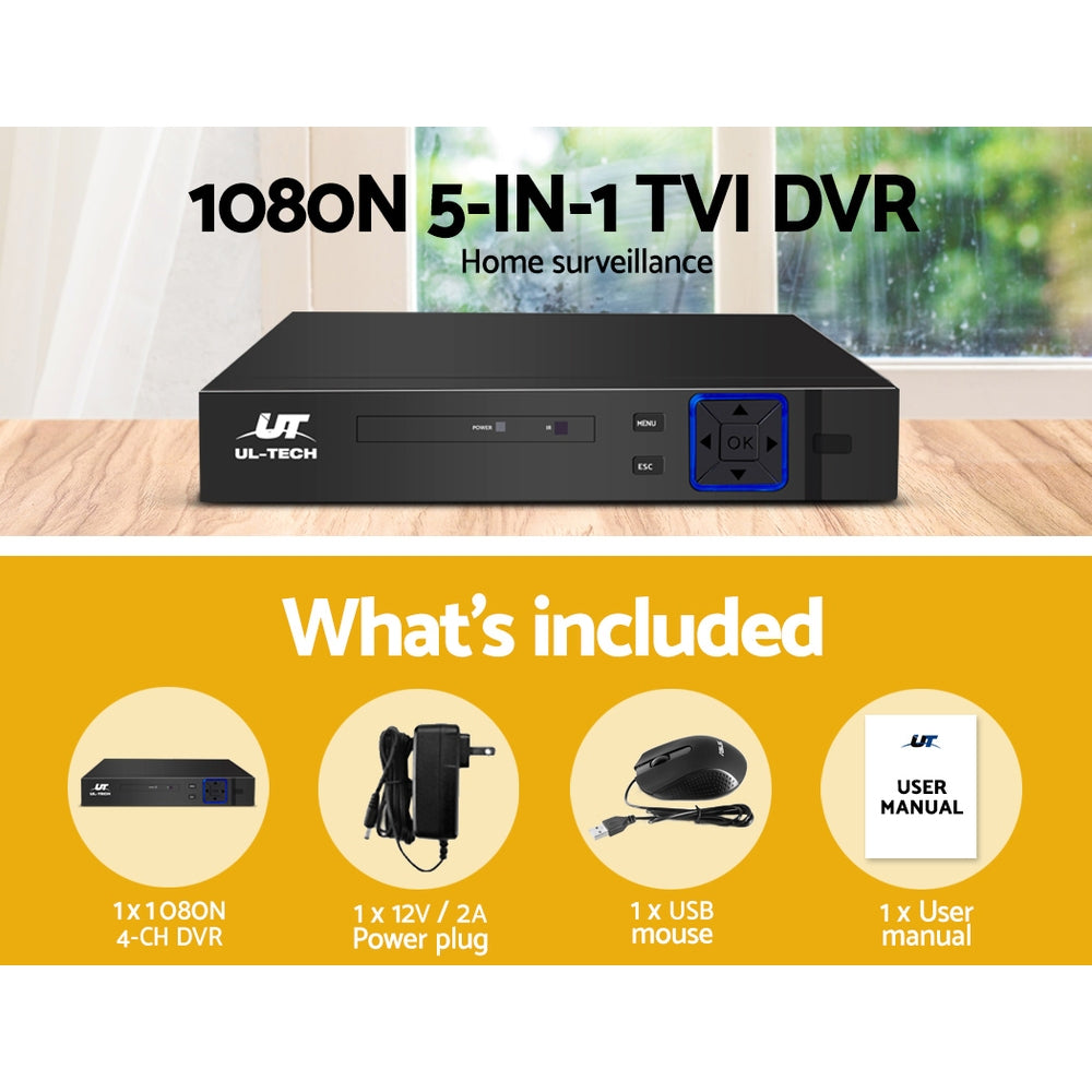 UL-tech 4CH DVR 1080P 5in1 CCTV Video Recorder 4