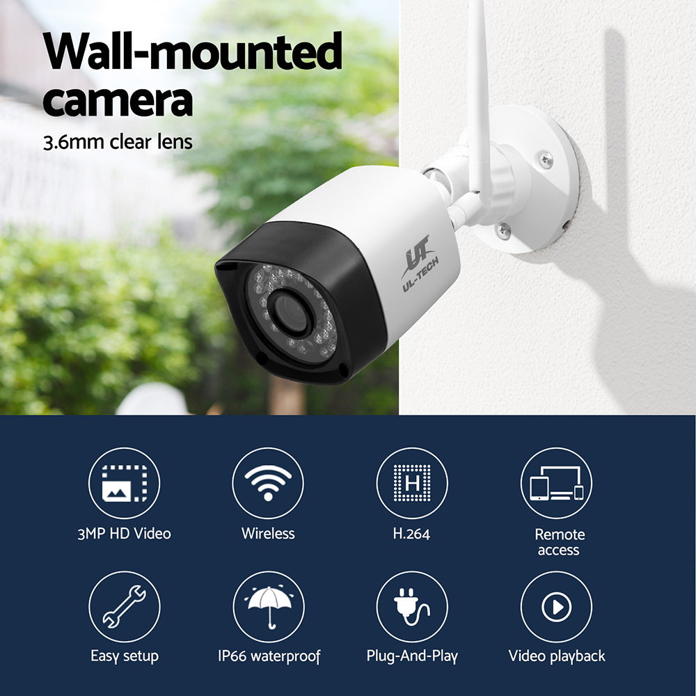 UL-tech 3MP Wireless CCTV 8CH 8 Square Camera 4