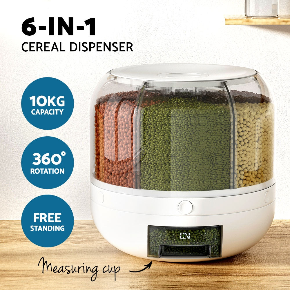 5-Star Chef Cereal Dispenser Grain Container 7KG 5