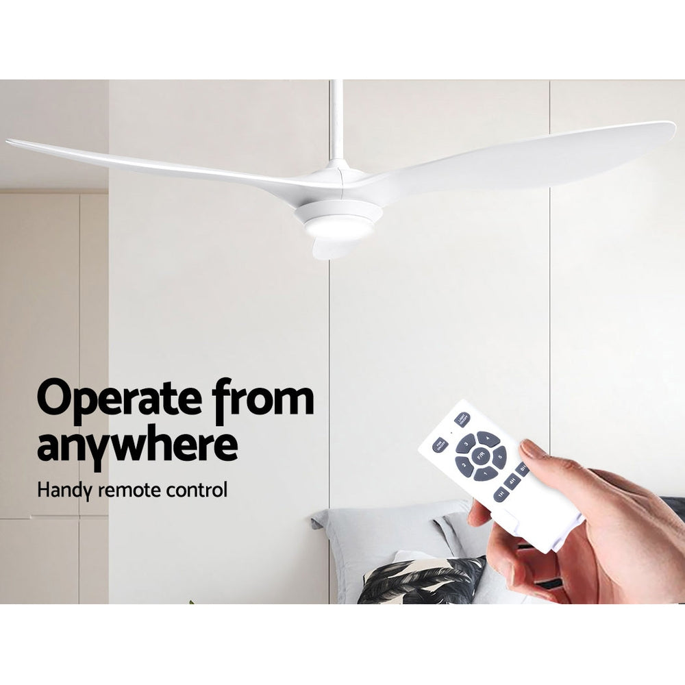 Devanti 52'' Ceiling Fan DC Motor w/Light w/Remote - White 5