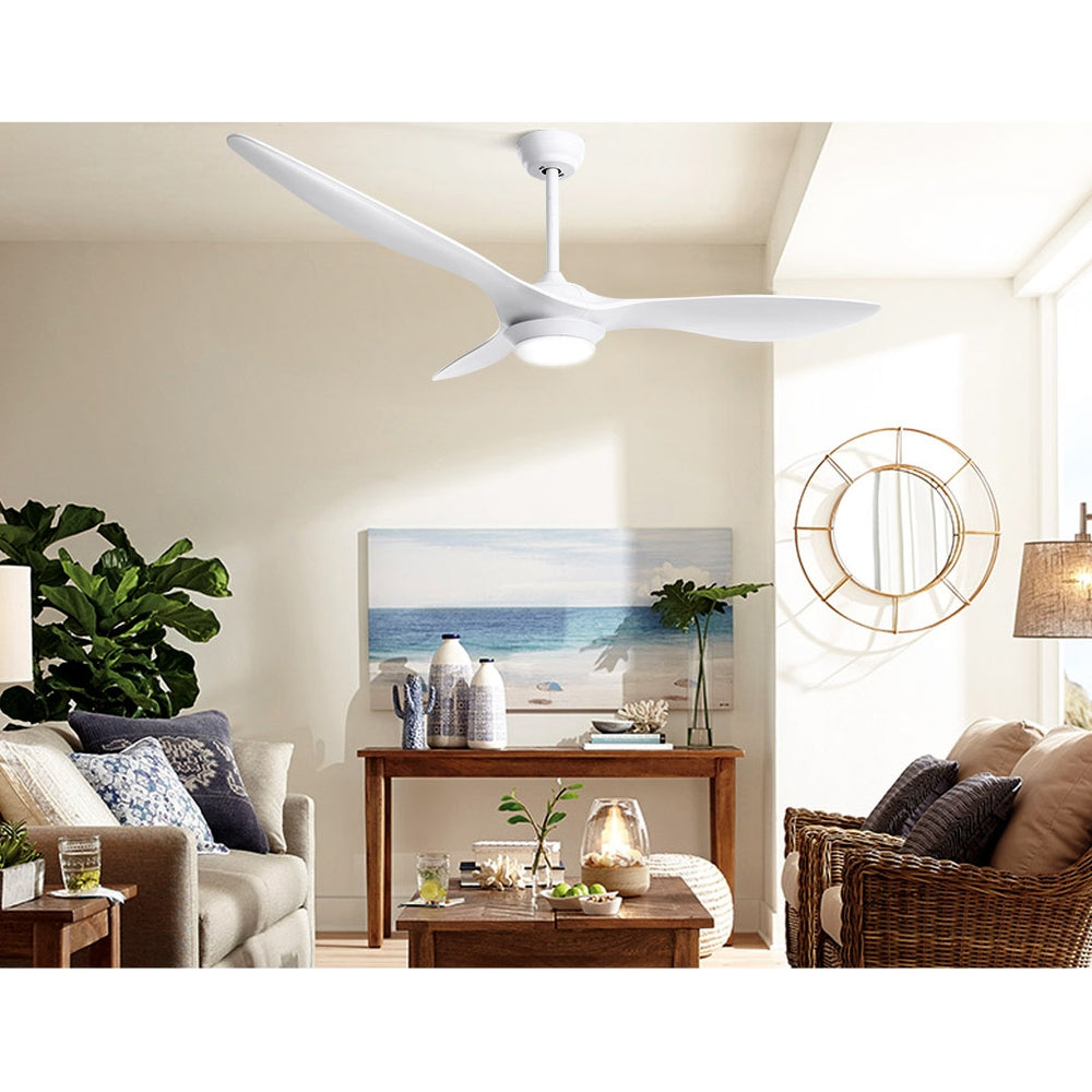 Devanti 52'' Ceiling Fan DC Motor w/Light w/Remote - White 7