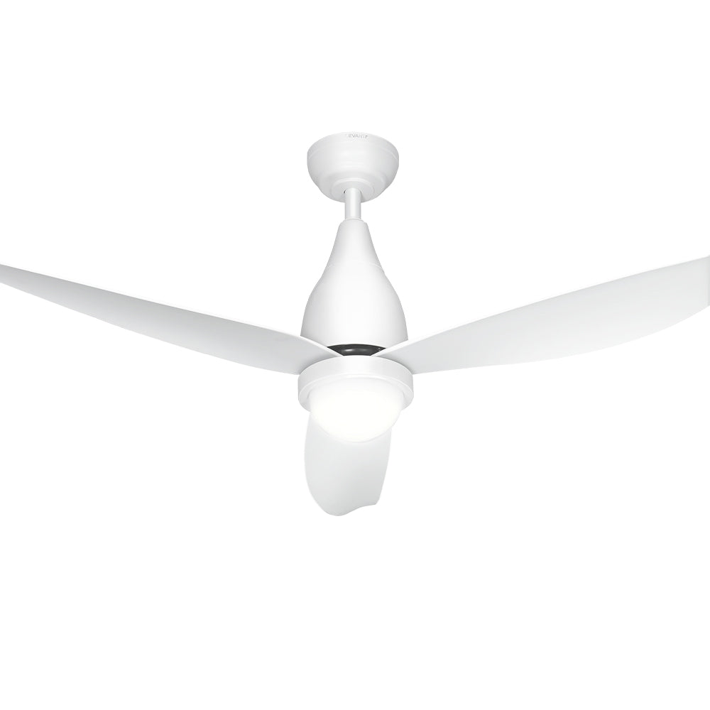 Devanti 52'' Ceiling Fan DC Motor LED Light Remote Control - White 7