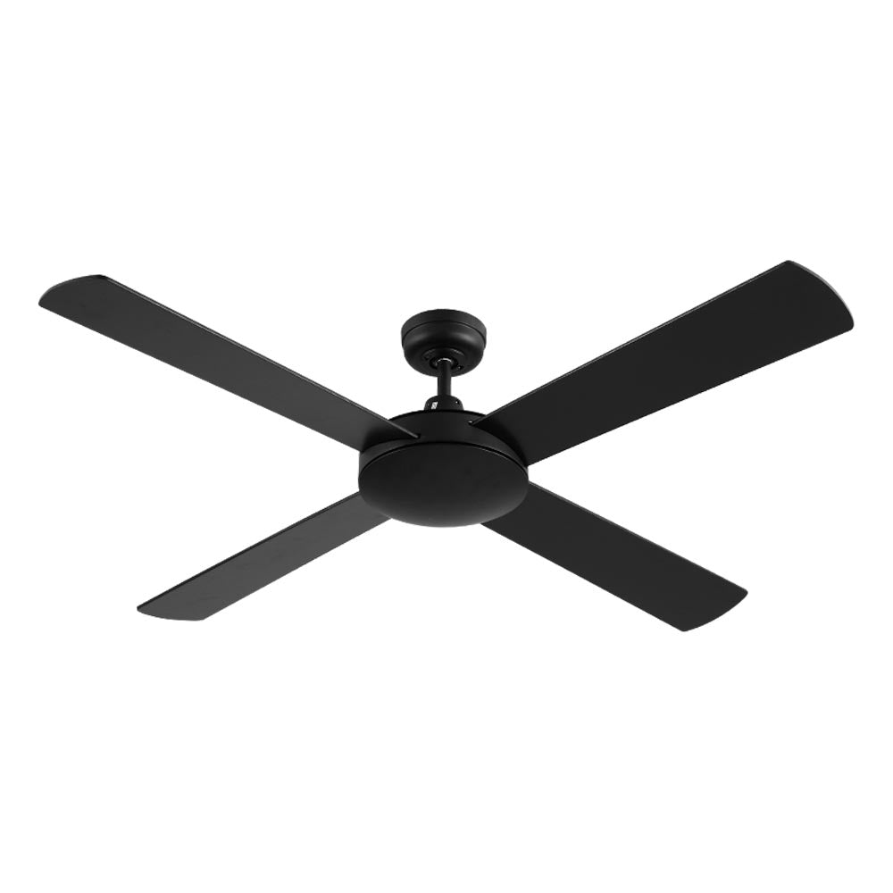 Devanti 52'' Ceiling Fan AC Motor 4 Blades w/Remote - Black 7
