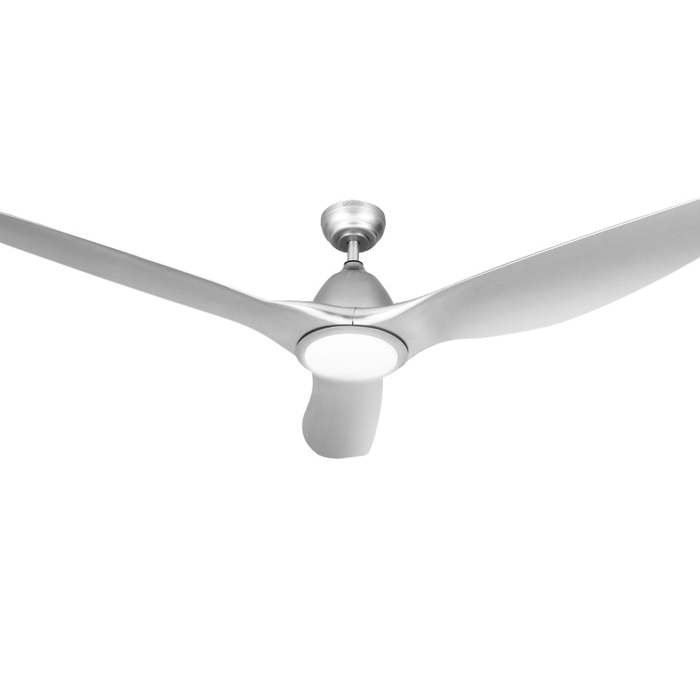Devanti 64 Inch Ceiling Fan DC Motor w/Light w/Remote - Silver 6