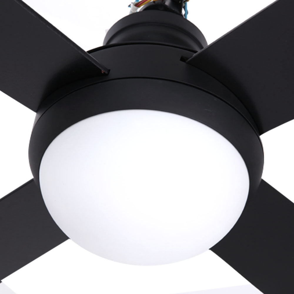 Devanti 52'' Ceiling Fan AC Motor w/Light w/Remote - Black 3