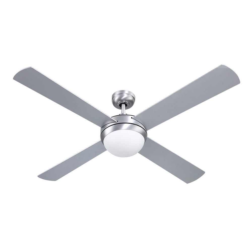 Devanti 52'' Ceiling Fan AC Motor w/Light w/Remote - Silver 8